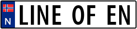 Trailer License Plate